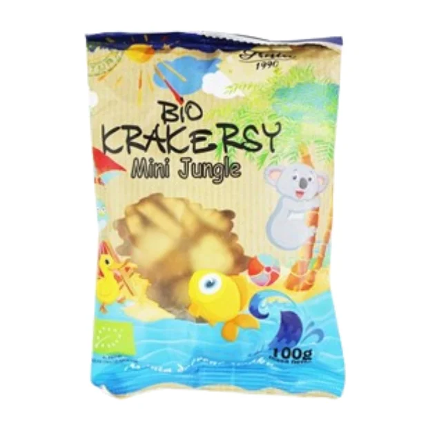 Krakersy mini jungle Bio, 100 g, Bio Ania