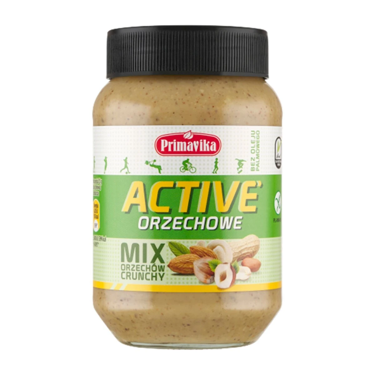 Krem orzechowy crunchy mix solony bezglutenowy, Primavika