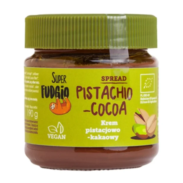 Krem pistacjowo - kakaowy bezglutenowy Bio, 190 g, Me Gusto