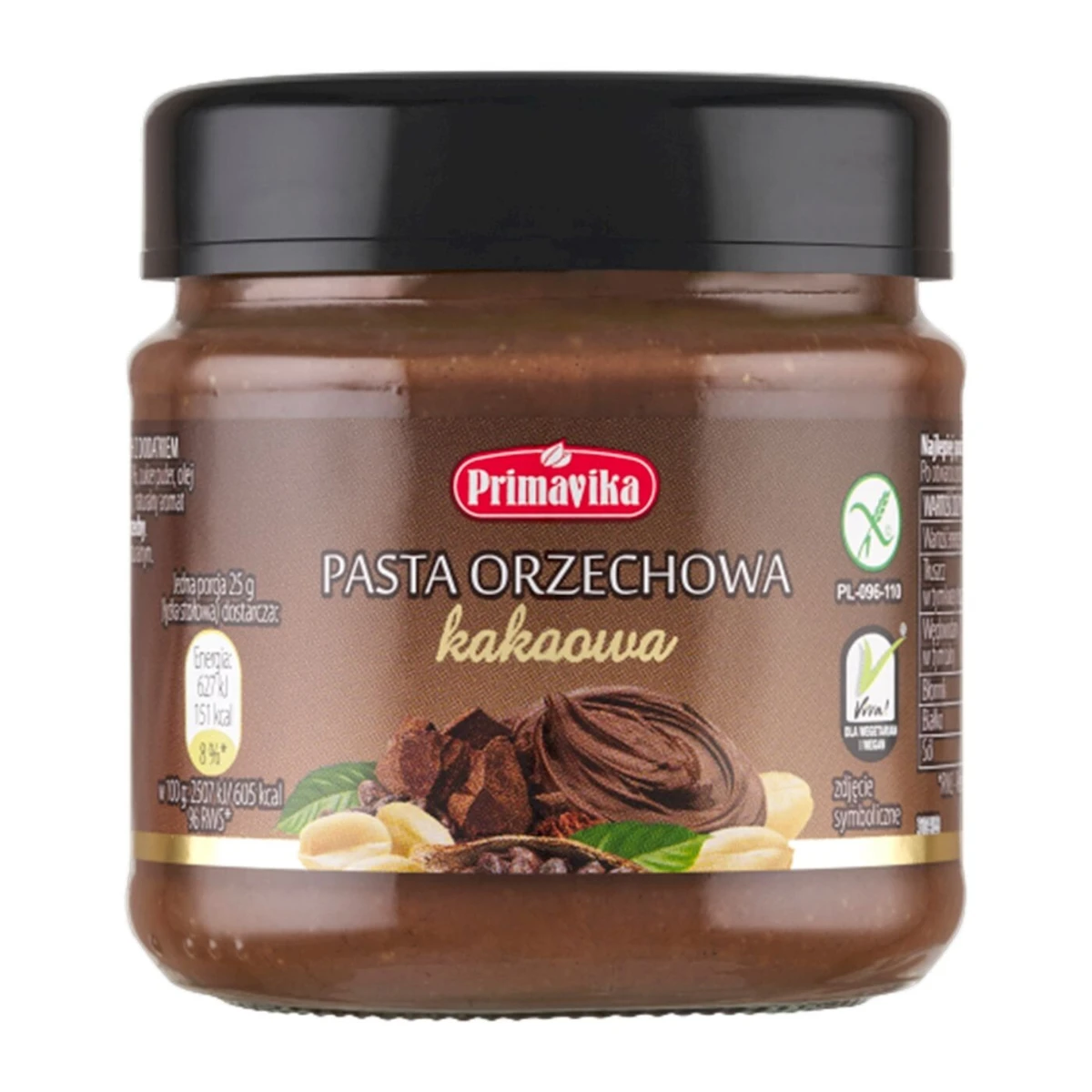 Krem z orzeszków ziemnych i kakao, Primavika