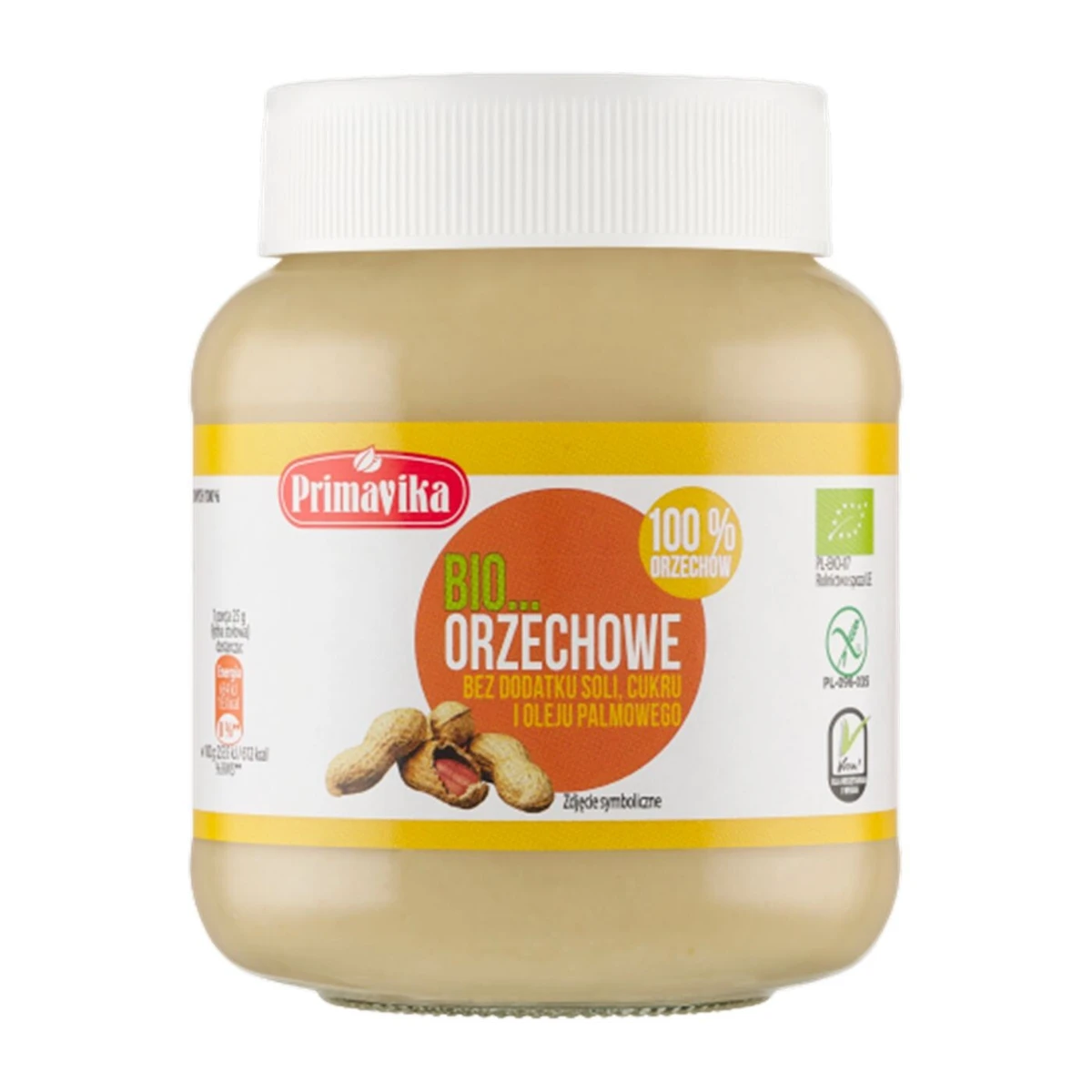 Krem z orzeszków ziemnych prażonych 100% Bio, Primavika