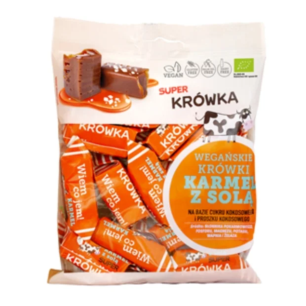 Krówki słony karmel bezmleczne bezglutenowe Bio, 150 g, Me Gusto