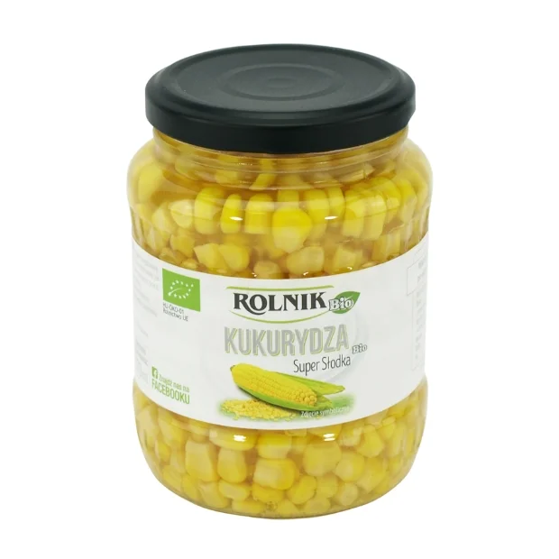 Kukurydza super słodka Bio, 370 ml, Rolnik