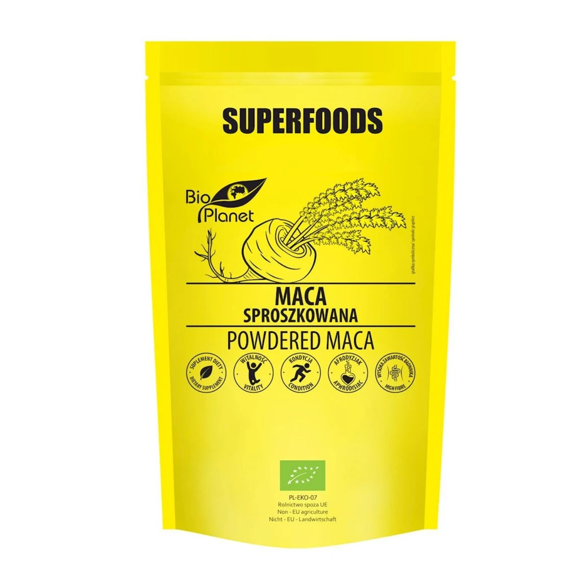 Maca sproszkowana Bio, 150g, Bio Planet