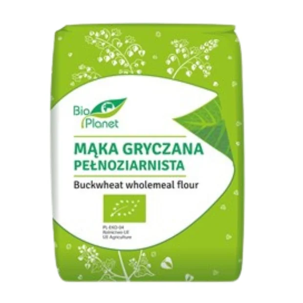 Mąka gryczana pełnoziarnista Bio, 1 kg, Bio Planet