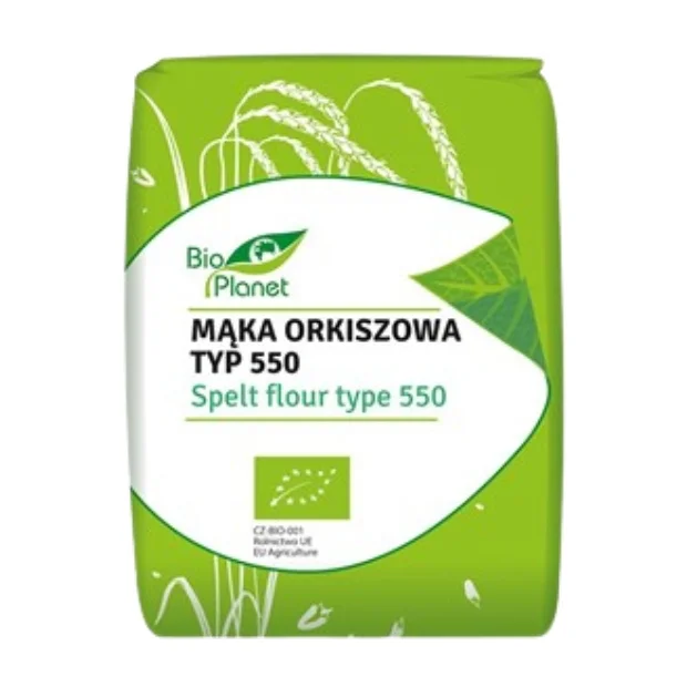 Mąka orkiszowa jasna typ 550 Bio, 1 kg, Bio Planet 