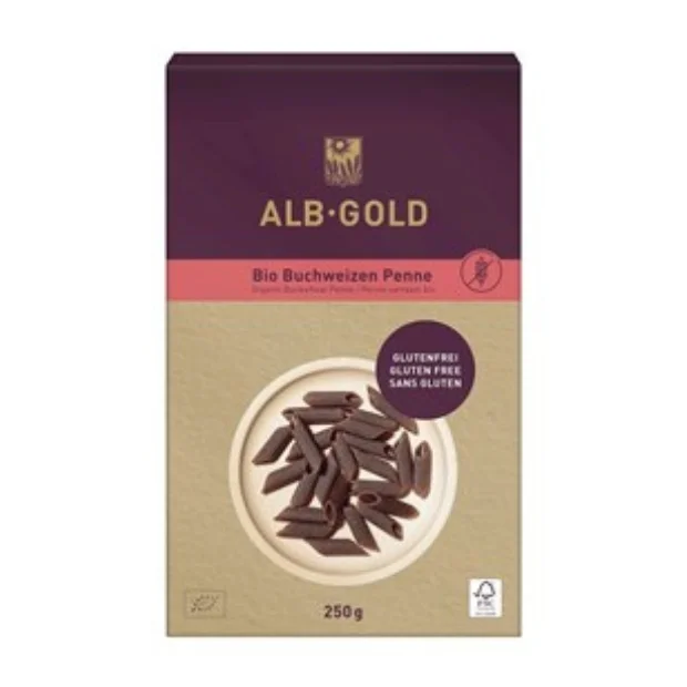 Makaron gryczany penne bezglutenowy Bio, 250 g, Alb Gold