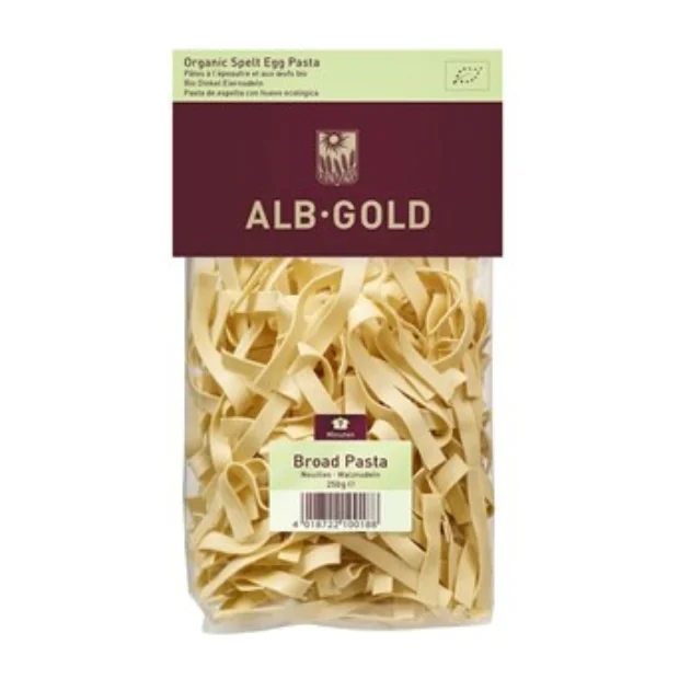 Makaron orkiszowy jajeczny wstążki Bio, 250 g, Alb Gold