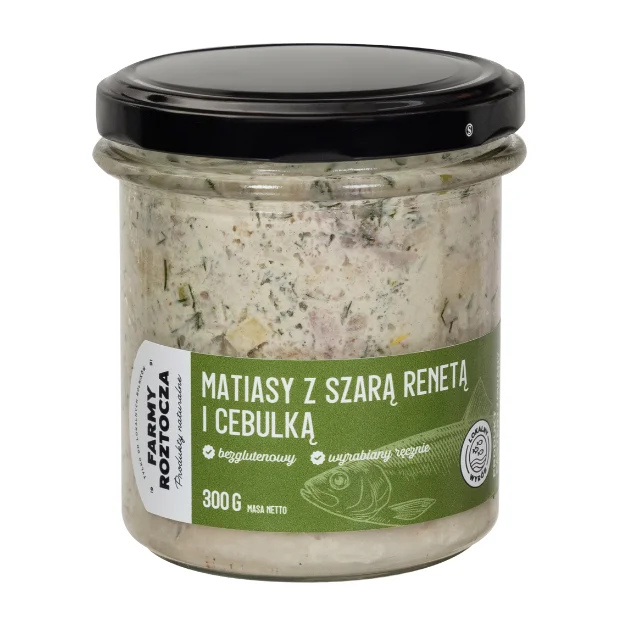 Matiasy z szarą renetą i cebulką, 300 g, Farmy Roztocza