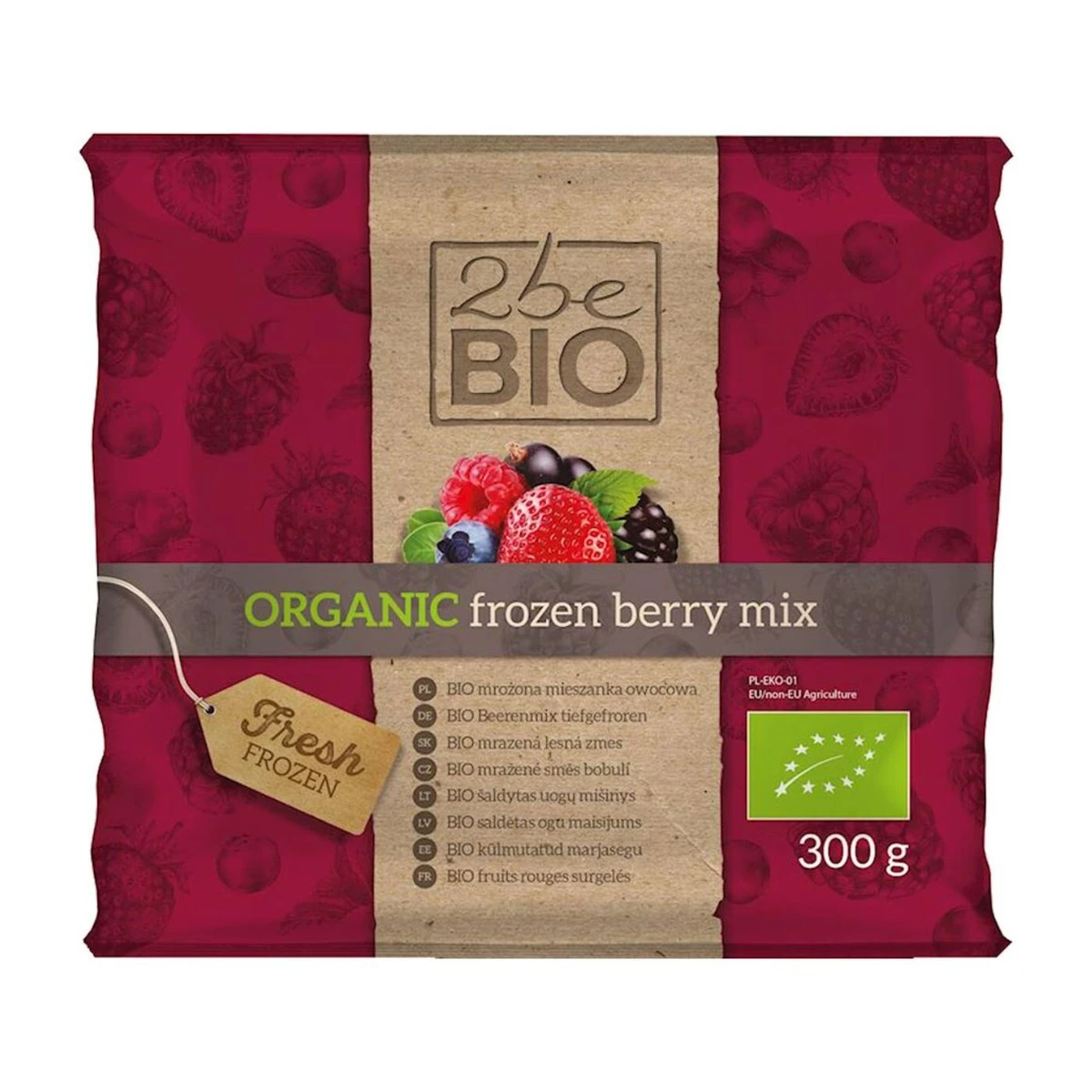 Mieszanka mrożonych owoców Bio, 2beBIO