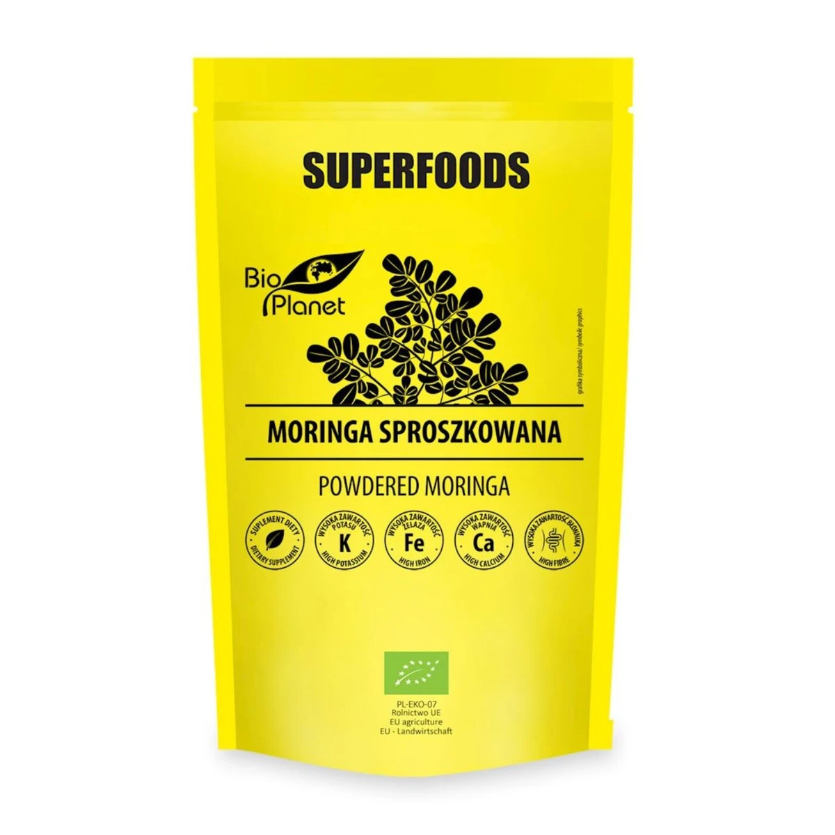 Moringa sproszkowana Bio, 150g, Bio Planet