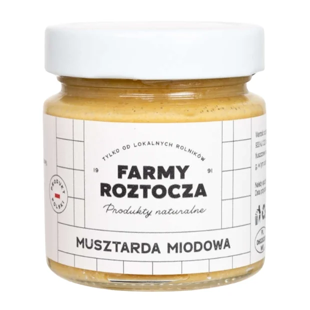 Musztarda miodowa, 210 g, Farmy Roztocza