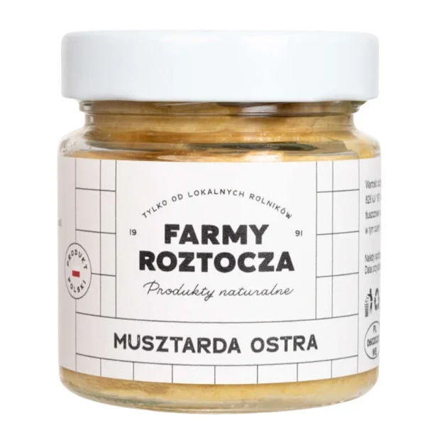 Musztarda ostra, 210 g, Farmy Roztocza