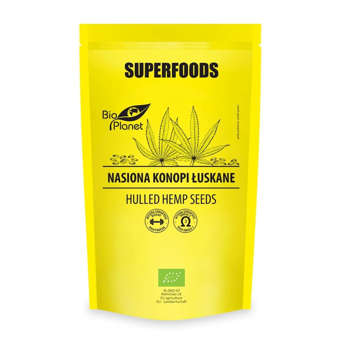 Nasiona konopi łuskane Bio, 200g, Bio Planet