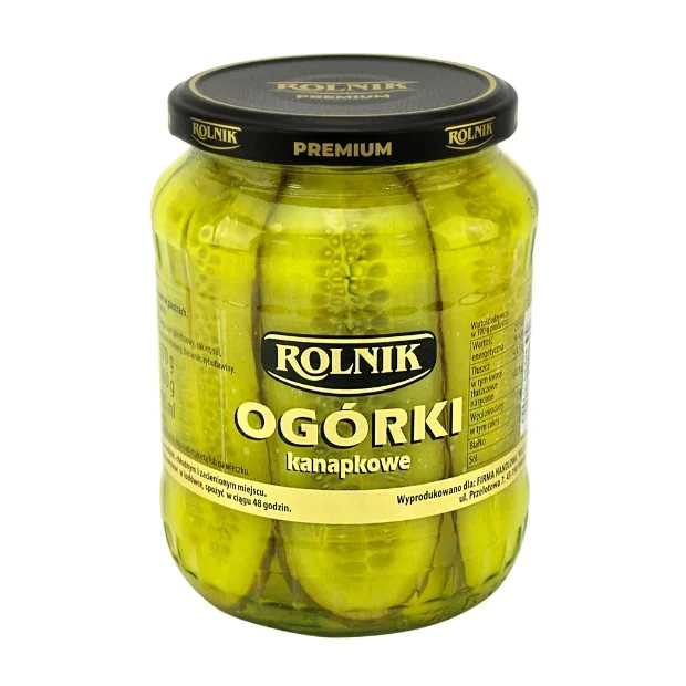 Ogórki kanapkowe, 720 ml, Rolnik