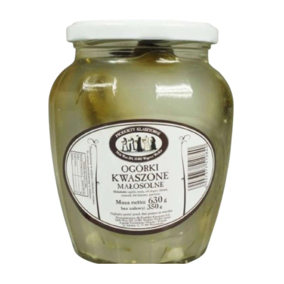 Ogórki kwaszone małosolne, Produkty Klasztorne