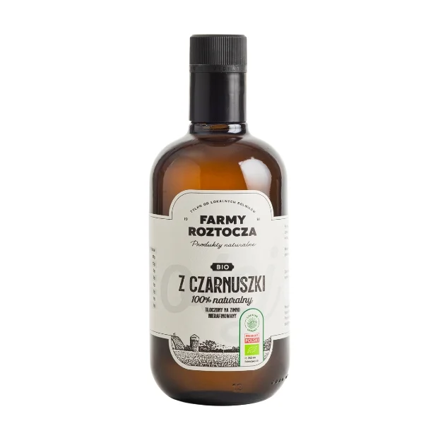Olej z Czarnuszki Bio tłoczony na zimno, 500ml, Farmy Roztocza