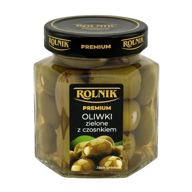 Oliwki z czosnkiem, 314 g, Rolnik
