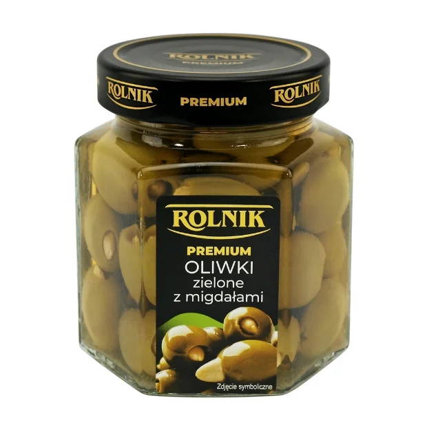 Oliwki zielone z migdałami, 314 ml, Rolnik