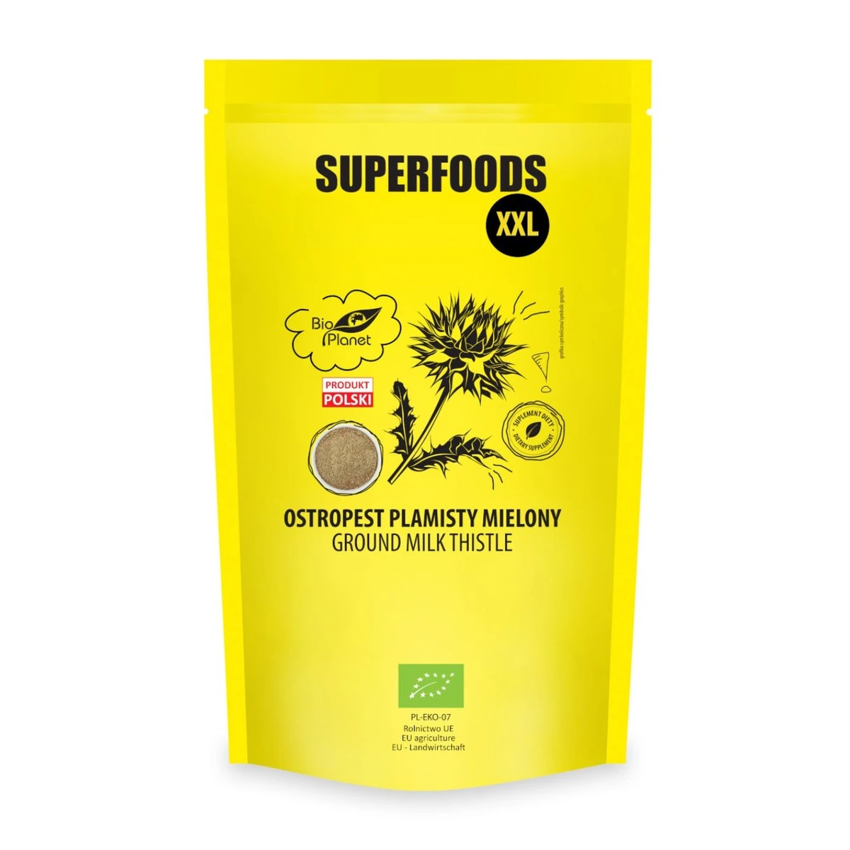 Ostropest plamisty mielony Bio, 600g, Bio Planet