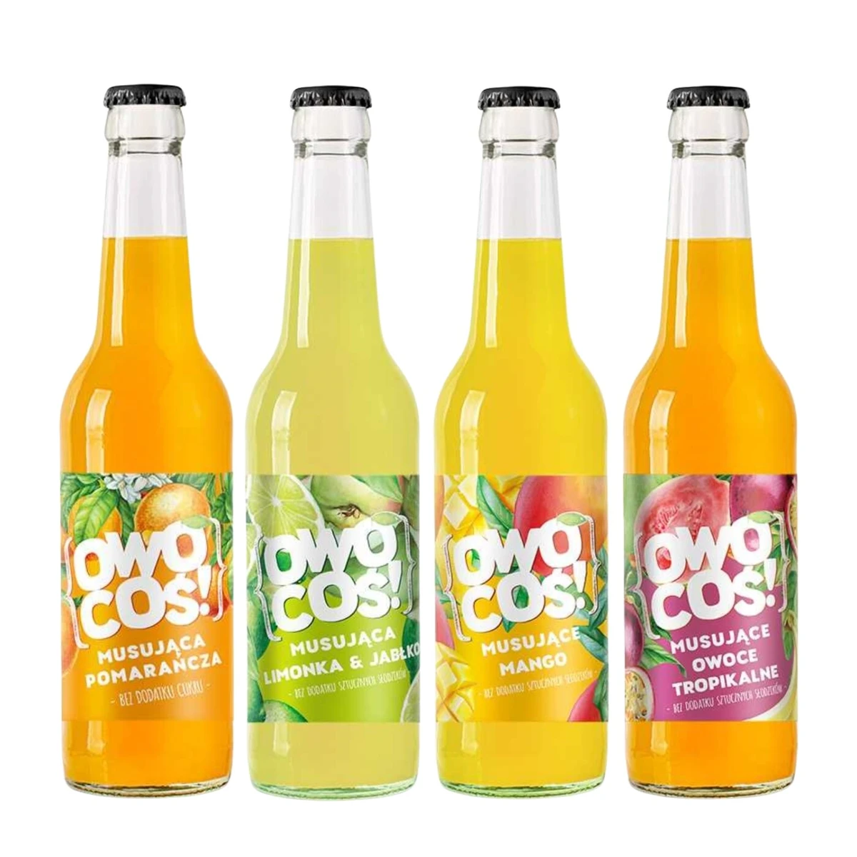 Zestaw napojów Owocoś, 4 szt., Owocowe Smaki