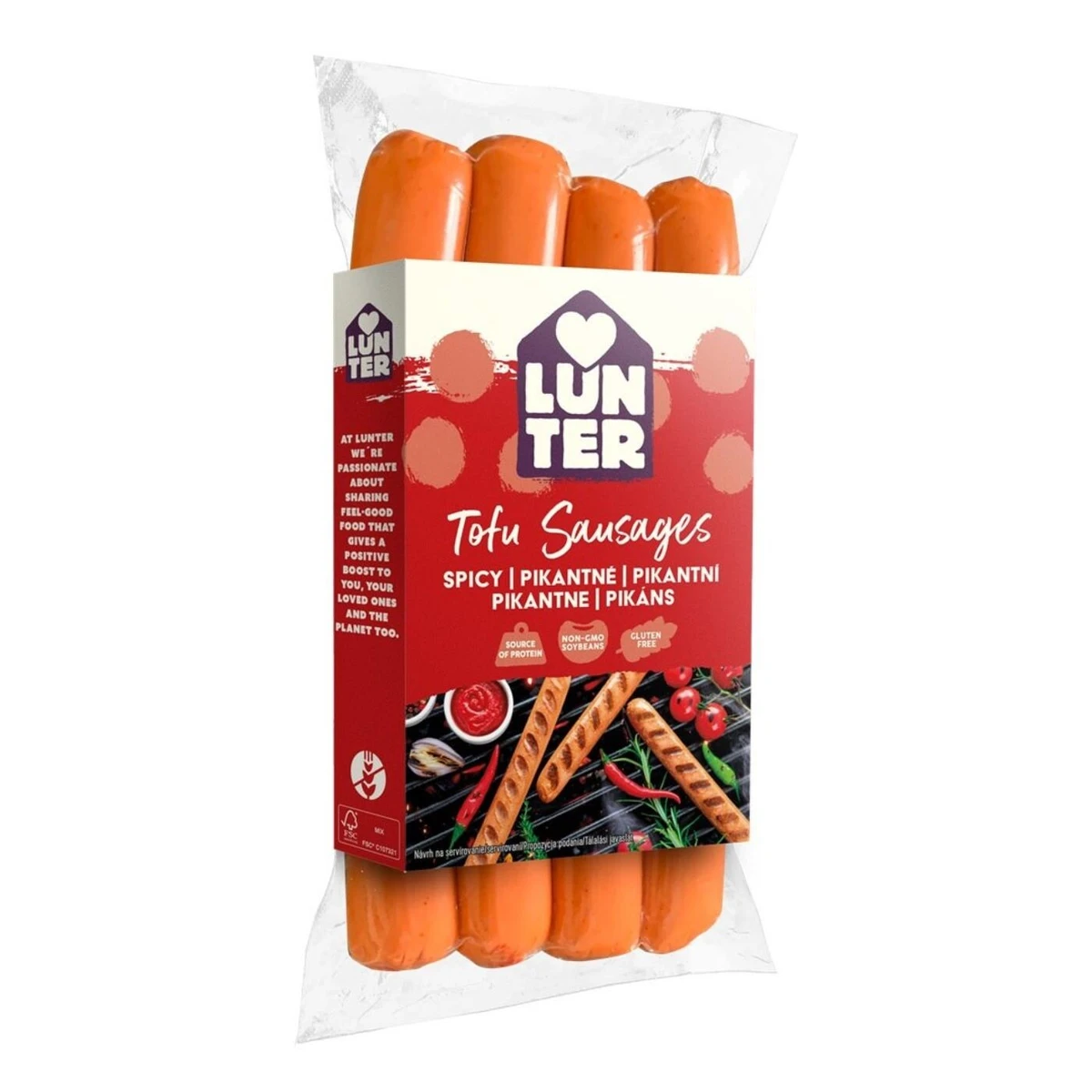 Parówki pikantne z tofu, Lunter