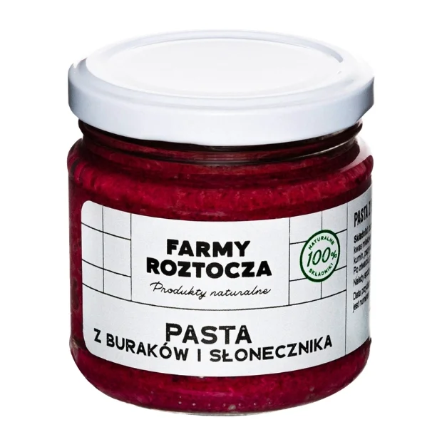 Pasta z buraków i słonecznika, 180 g, Farmy Roztocza