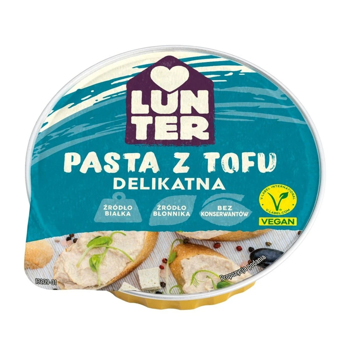 Pasta z tofu delikatna, 75 g, Lunter 