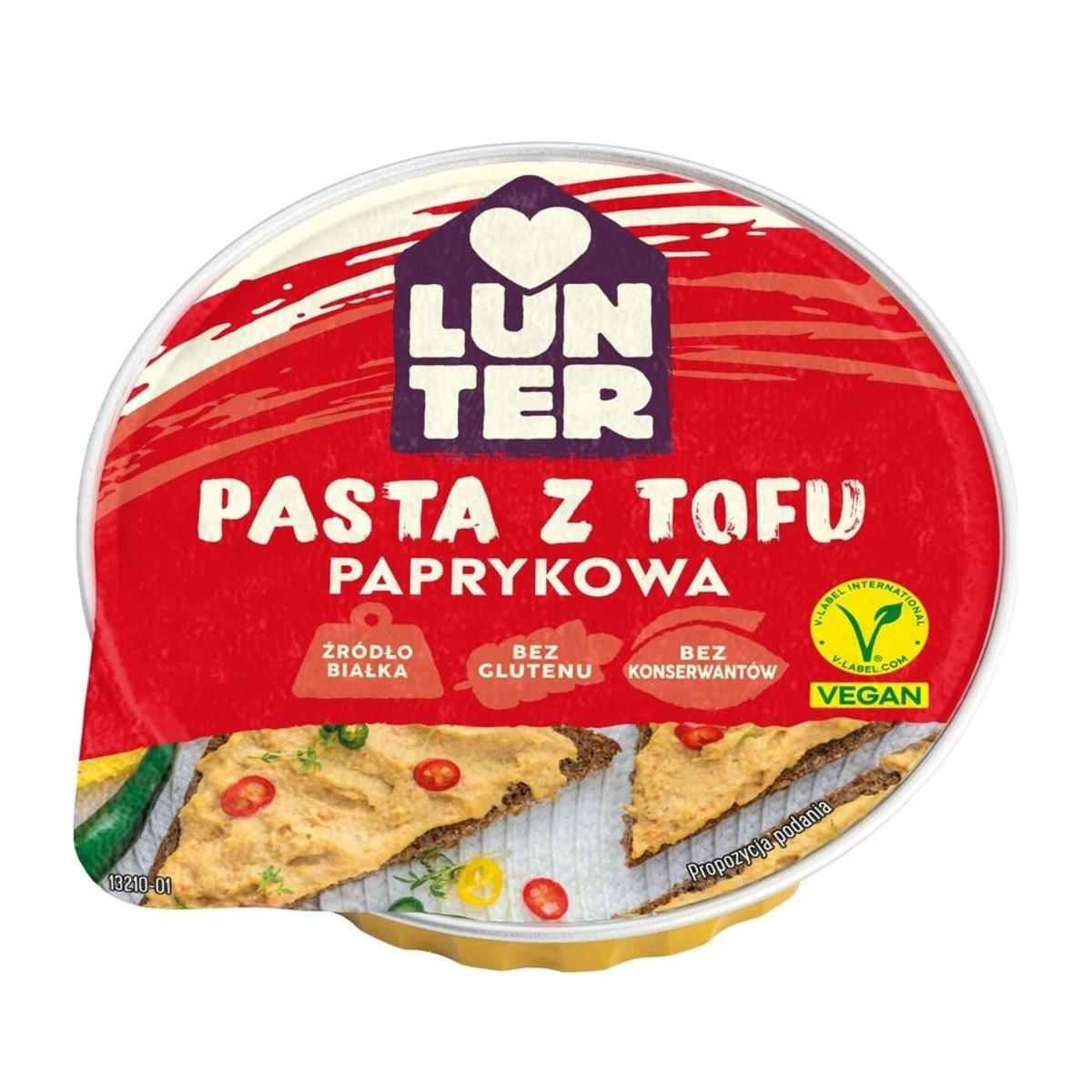 Pasta z tofu z papryką i chilli, 75 g, Lunter 