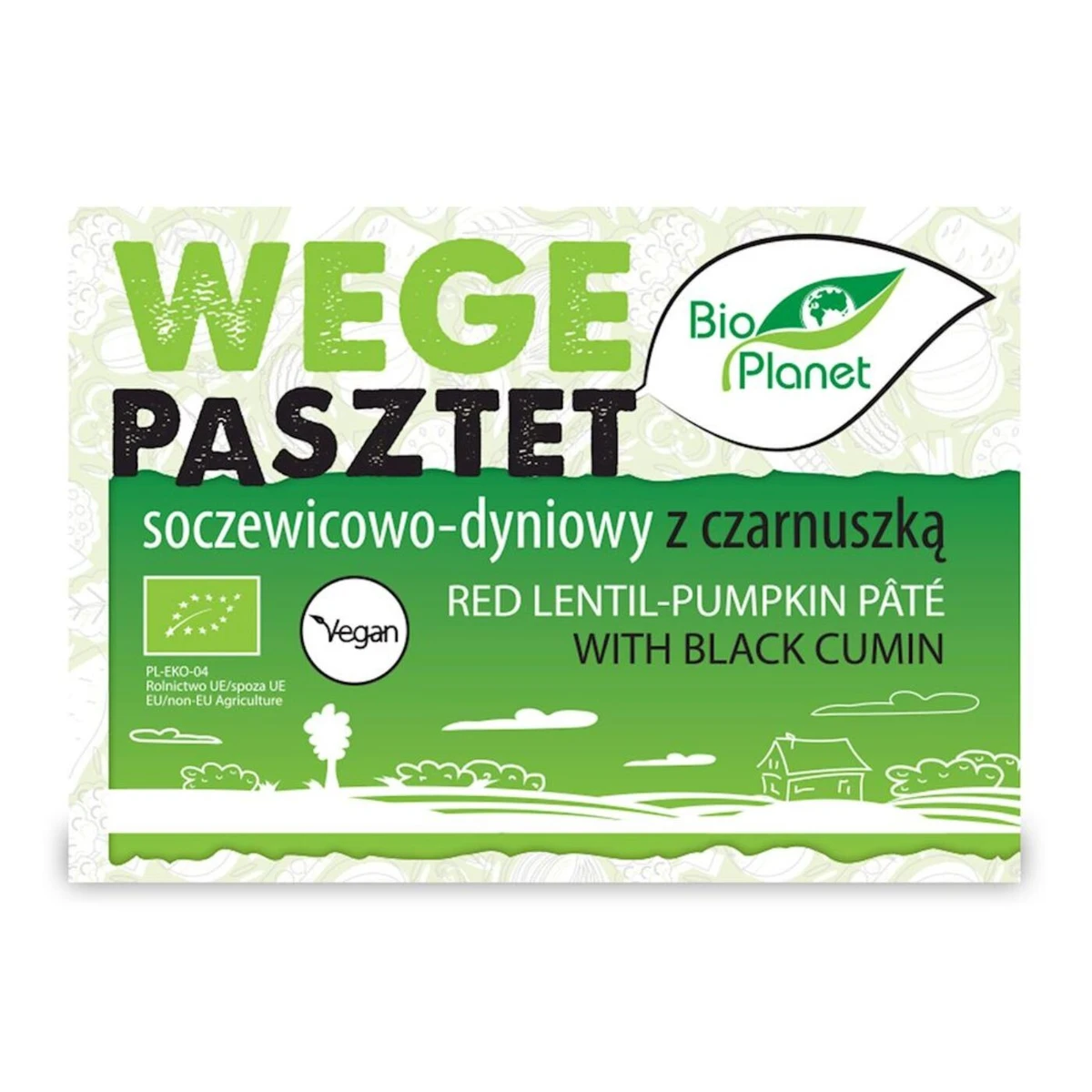 Pasztet wegański soczewicowo - dyniowy z czarnuszką, Bio Planet