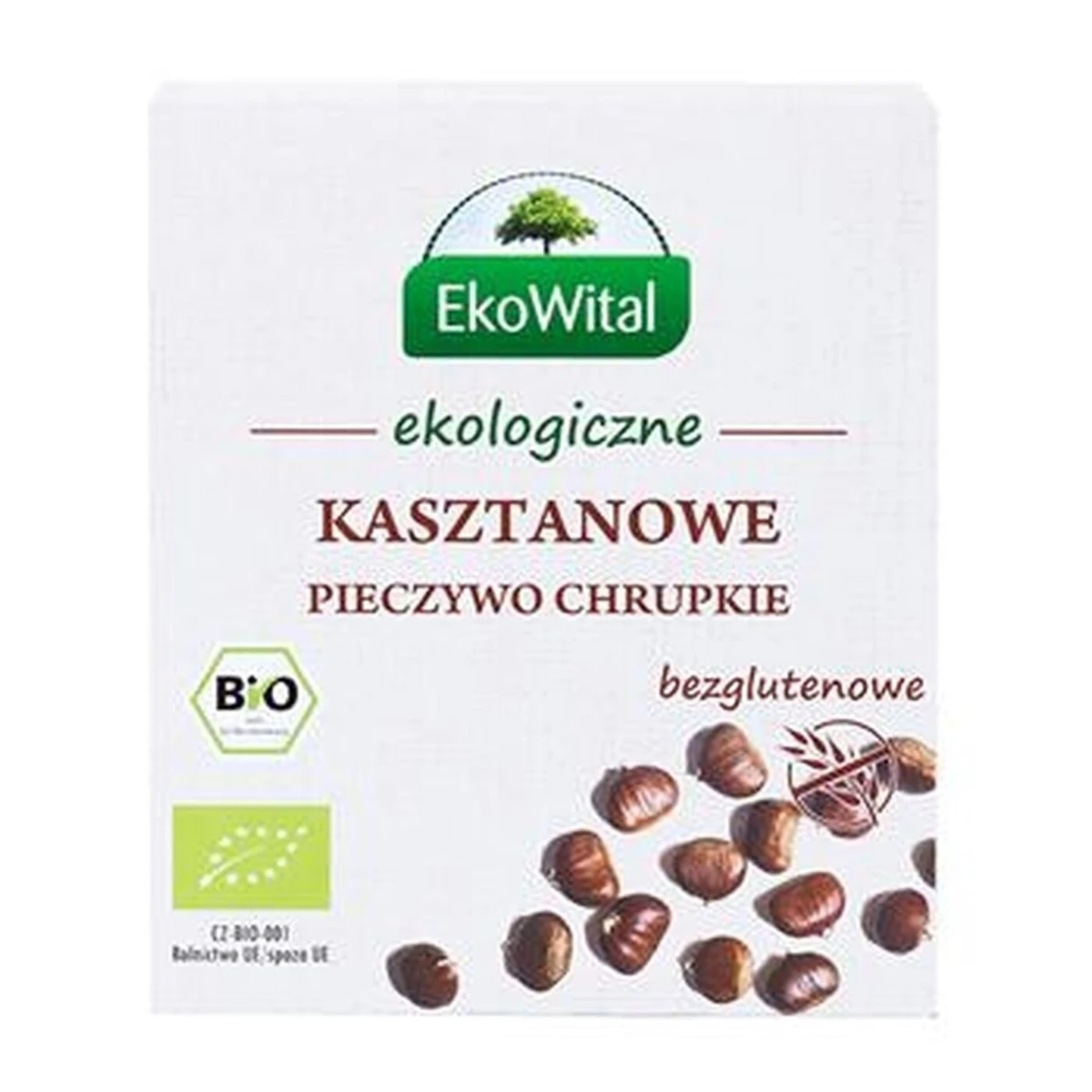 Pieczywo chrupkie kasztanowe bezglutenowe Bio, EkoWital