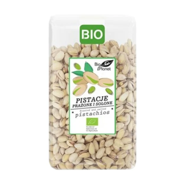 Pistacje prażone i solone bio, 700 g, Bio Planet
