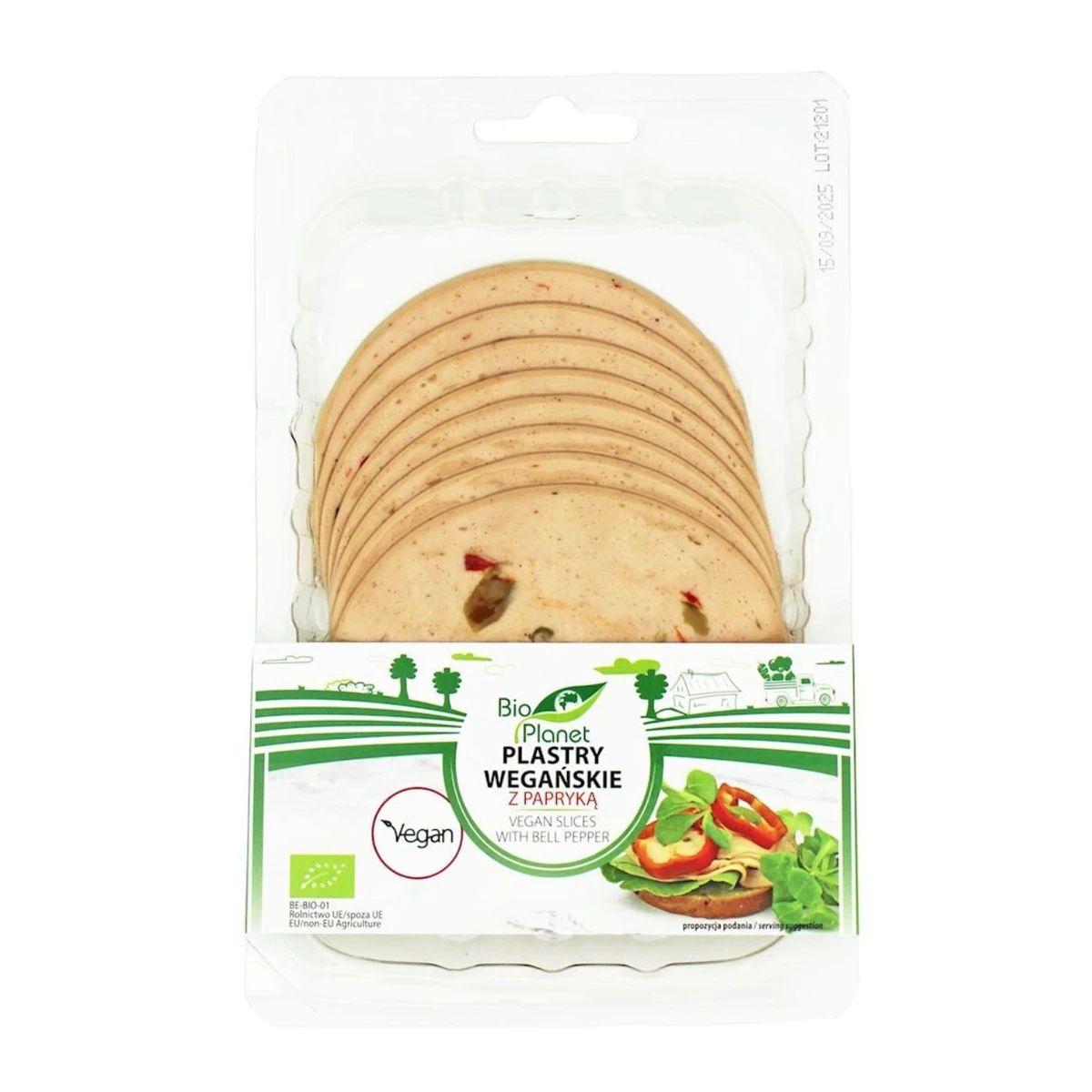 Plastry wegańskie z papryką Bio, Bio Planet