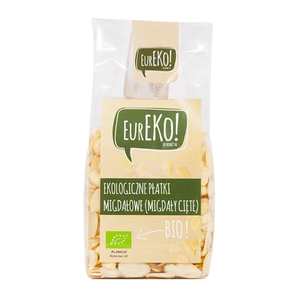 Płatki migdałowe (migdały cięte) Bio, 100 g, Eureko
