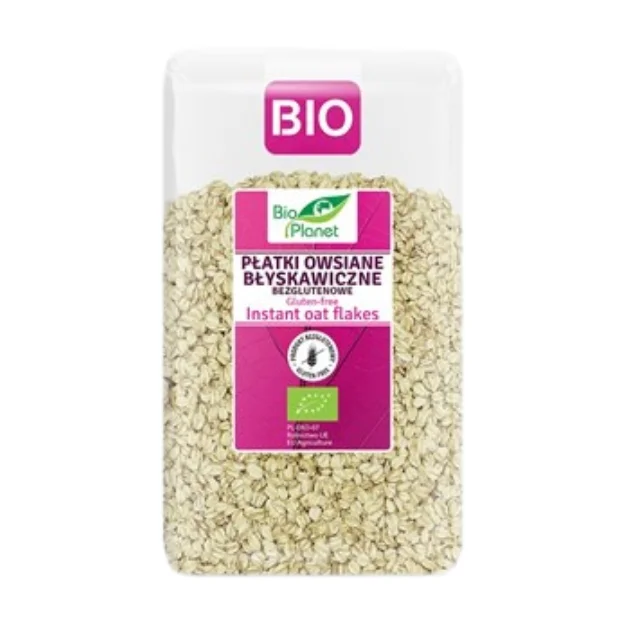 Płatki owsiane błyskawiczne bezglutenowe Bio, 600 g, Bio Planet