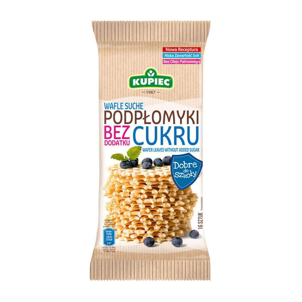 Podpłomyki bez dodatku cukru, 140g, Kupiec