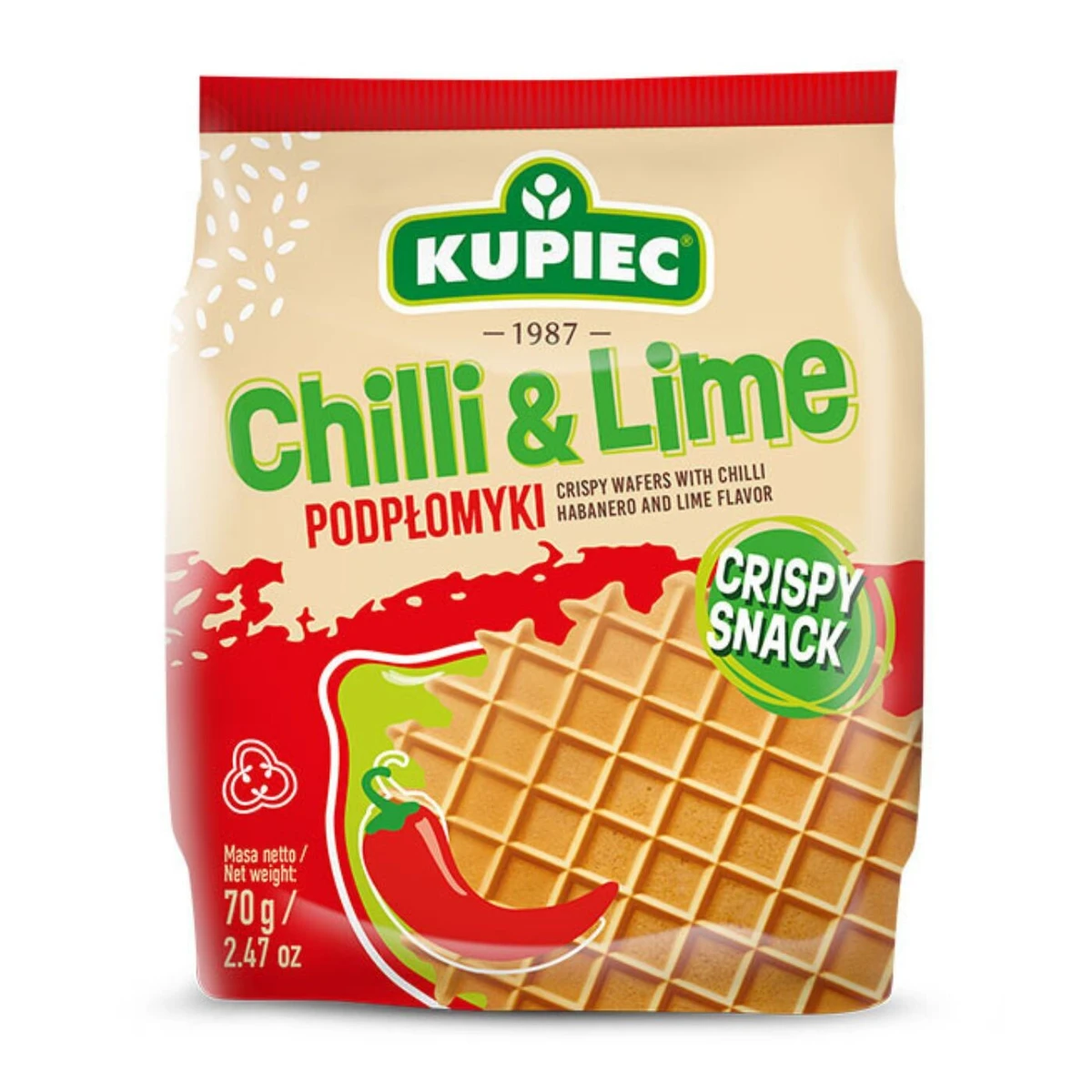 Podpłomyki o smaku chilli i limonki, Kupiec