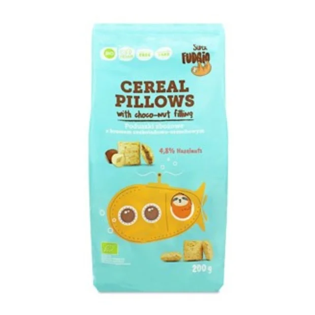 Poduszki zbożowe z kremem czekoladowo - orzechowym bezglutenowe Bio, 200 g, Me Gusto