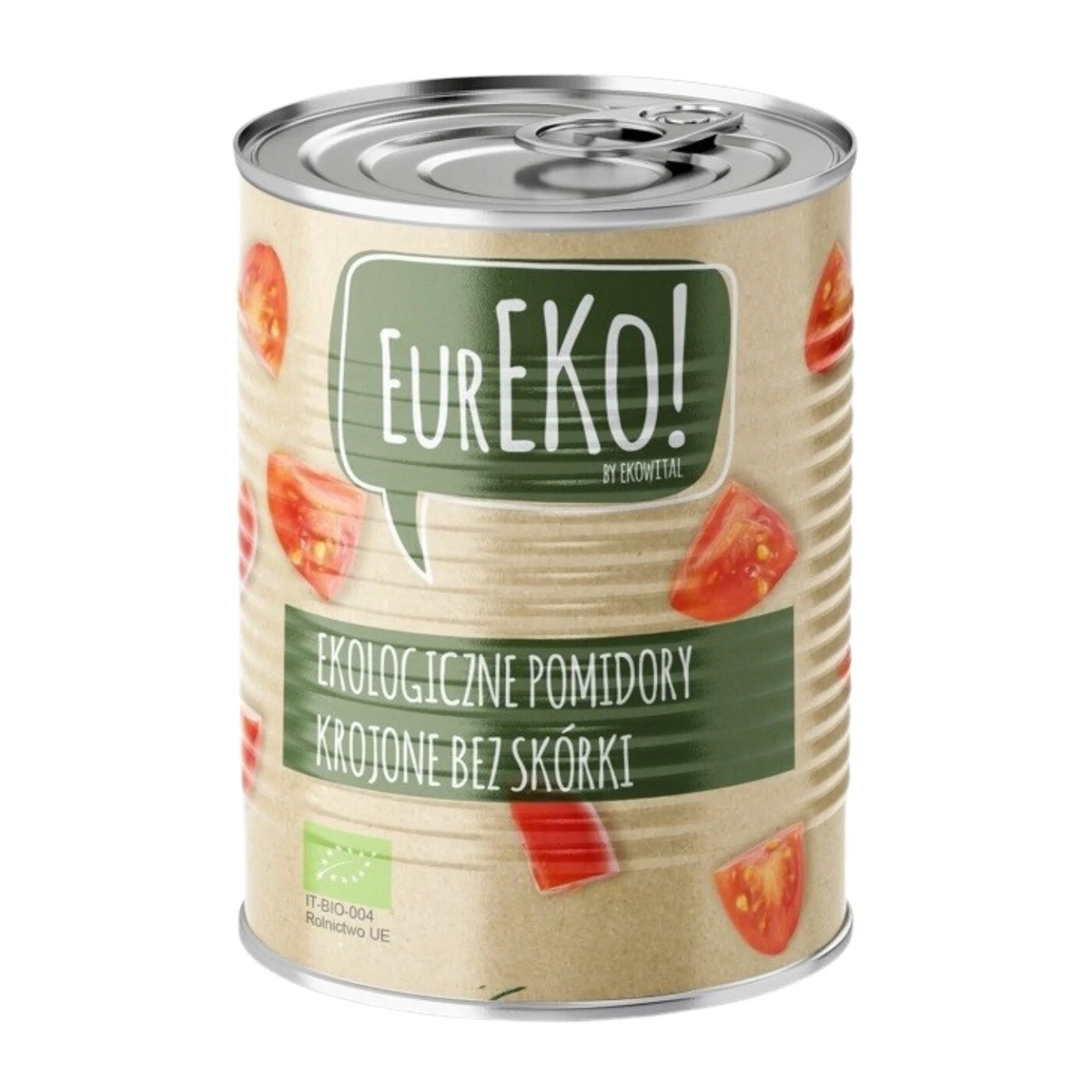 Pomidory krojone bez skórki Bio, EurEko
