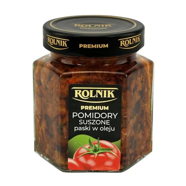 Pomidory suszone paski w oleju, 314 g, Rolnik