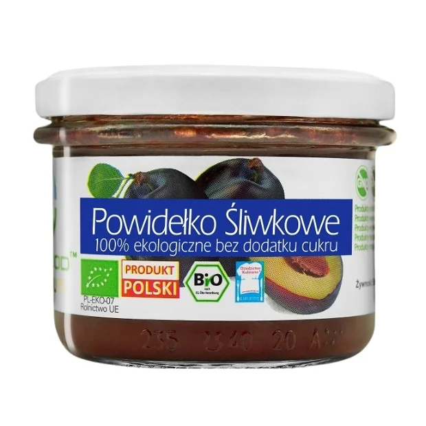 Powidełko śliwkowe 100% bez dodatku cukru Bio, 180 g, Biofood