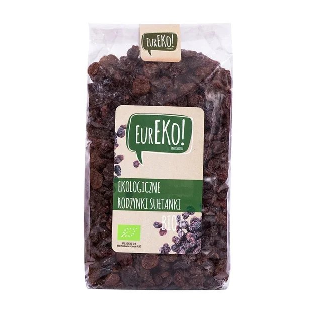 Rodzynki sułtanki Bio, 500 g, Eureko
