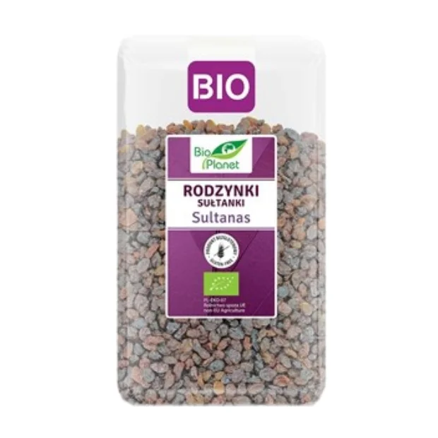 Rodzynki sułtanki bezglutenowe Bio, 1 kg, Bio Planet