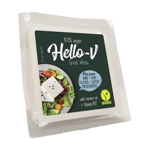 Roślinna alternatywa sera białego kostka, 200 g, Hello-V