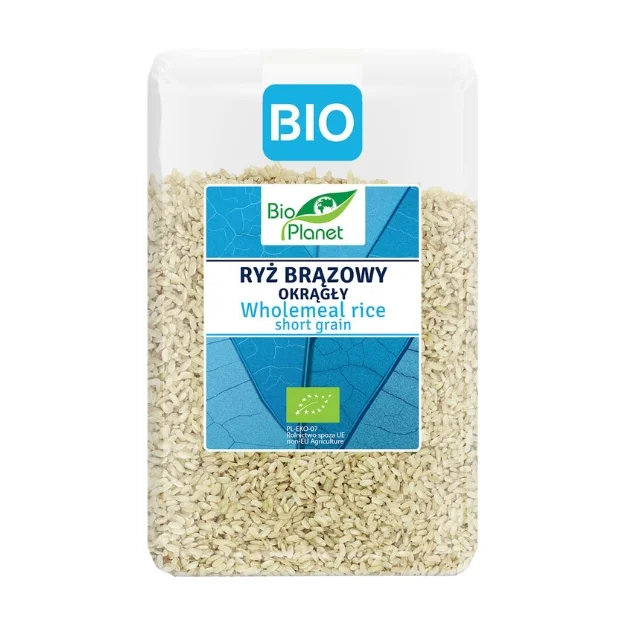 Ryż brązowy okrągły Bio, 2 kg, Bio Planet  