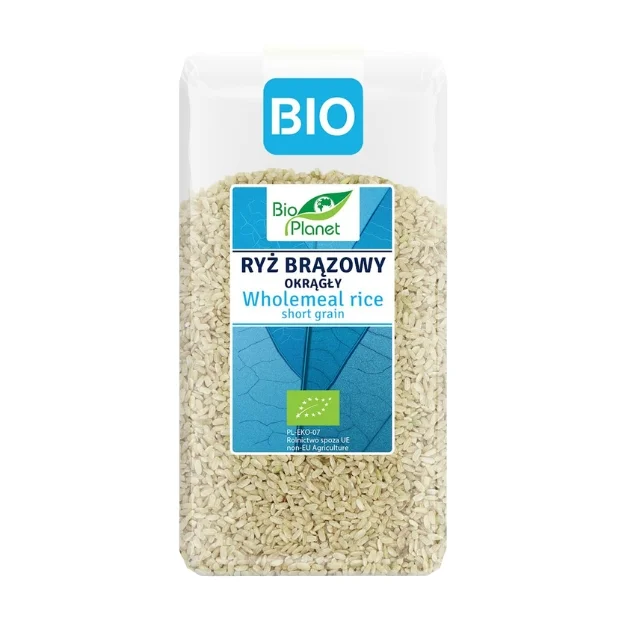 Ryż brązowy okrągły Bio, 500 g, Bio Planet  