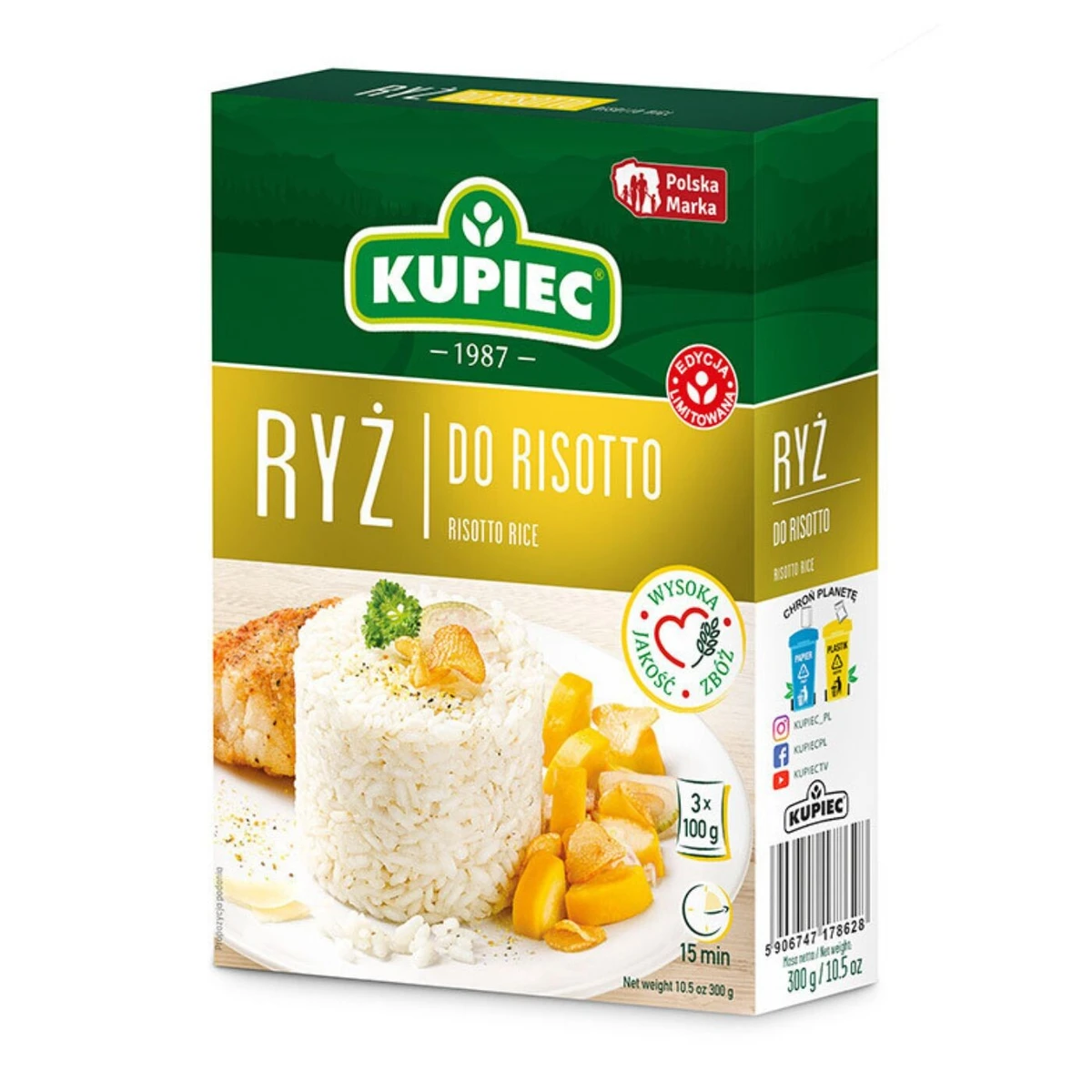 Ryż do risotto, saszetki, Kupiec