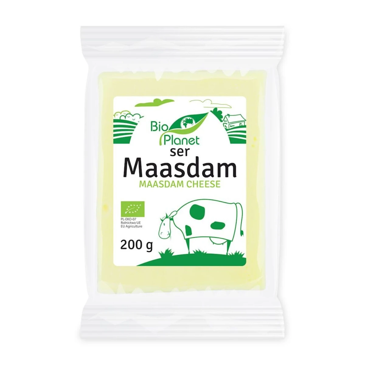 Ser Maasdam w plastrach Bio, 200g, Bio Planet