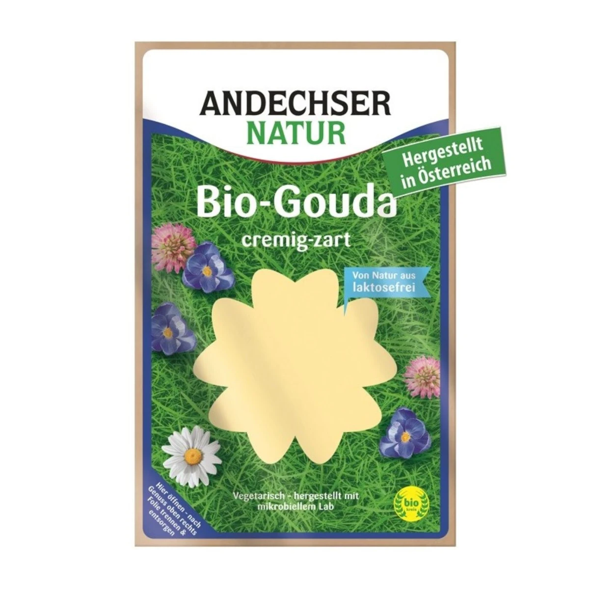 Ser gouda w plastrach Bio, Andechser Natur 