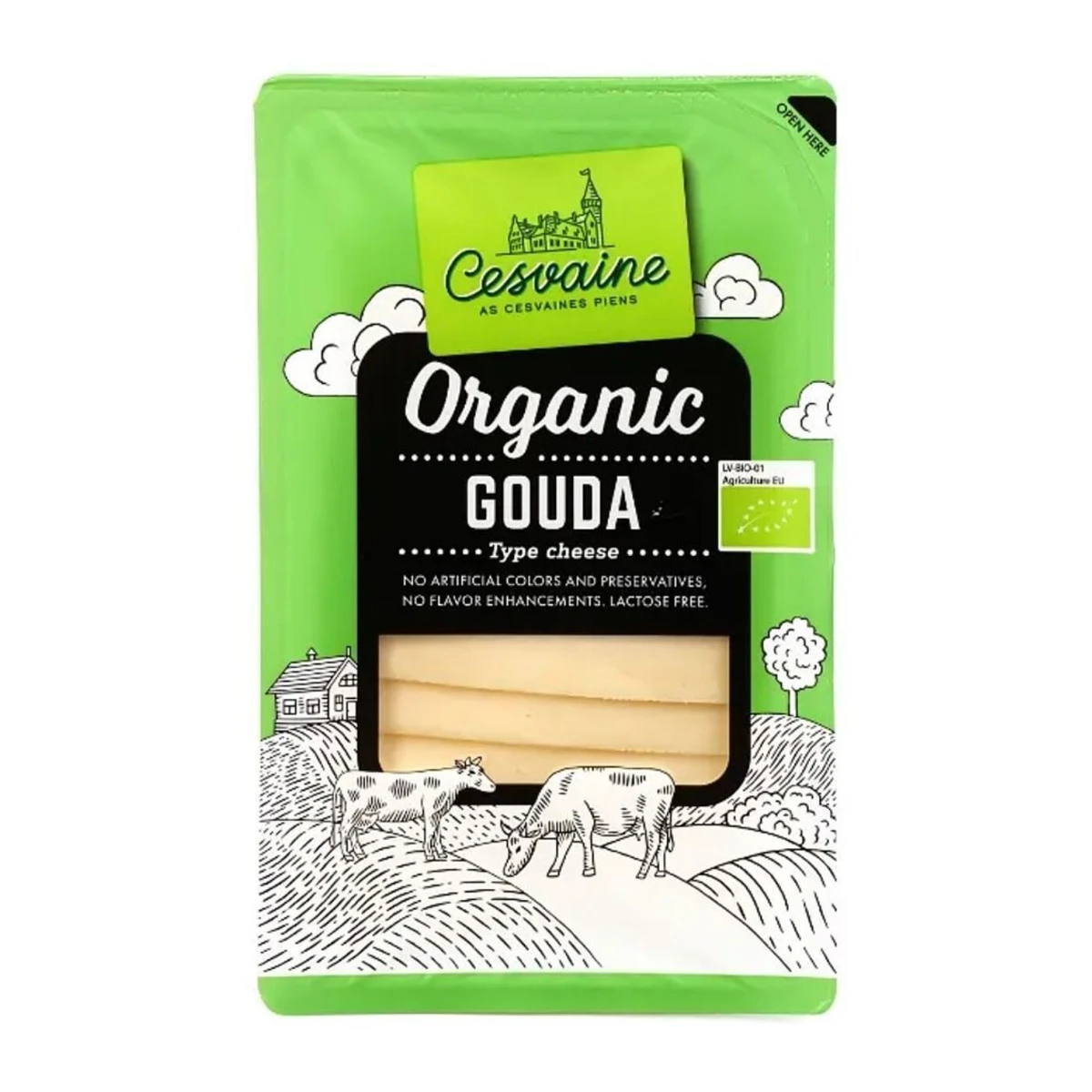 Ser gouda w plastrach Bio, Cesvaine